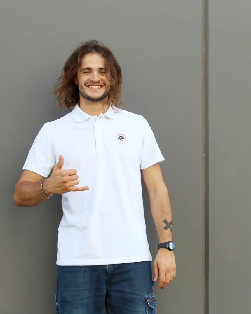 Polo Sabfoil bianca - taglia M — Abbigliamento