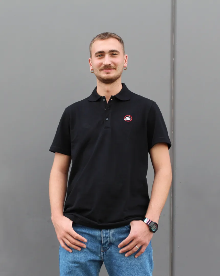 Polo Sabfoil nera - taglia L — Abbigliamento